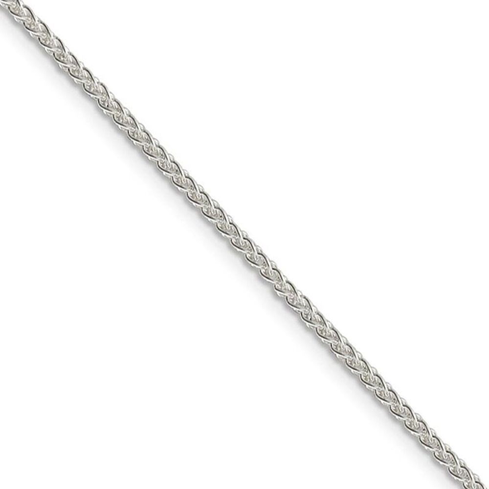 1.75mm, Sterling Silver, Round Solid Spiga Chain Necklace, 20 Inch